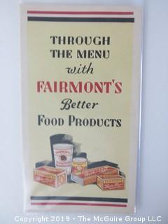 1903; Fairmont's Better Food Products 