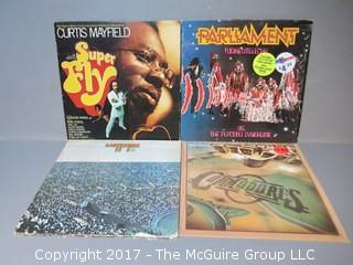 Collection of vintage vinyl records albums - approximately 20