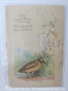 1919; Woodcock Macaroni