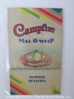 c 1930's;  Campfire Mal-O-Whip