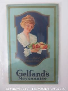 1925; Gelfand's Mayonnaise