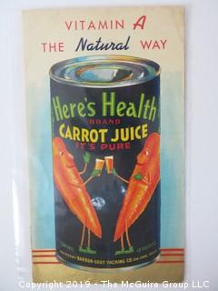 c 1940; Carrot Juice