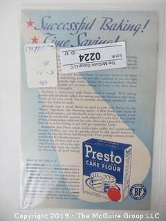 c 1947; Presto Cake Flour