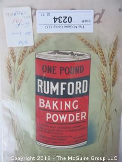 1906; Rumford Baking Powder