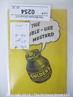 1940; Gulden's Mustard