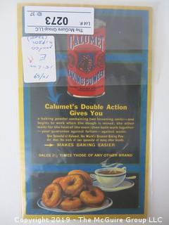 c 1930's; Calumet Baking Powder