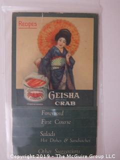 1930's; Geisha Brand Crab