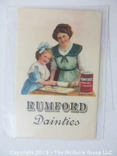 1919; Rumford Baking Powder