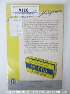 c 1940's; NUCOA Oleomargarine