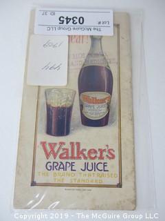 1909 Walkers Grape Juice