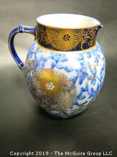 English Doulton Burslem Hand Painted Ceramic Pitcher