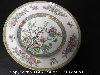 Collection of Minton Plates (4 of 7 have chips) and 1 Chinese Hand Painted Decorative Plate 