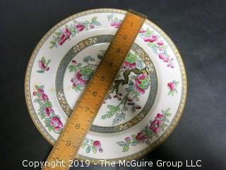 Collection of Minton Plates (4 of 7 have chips) and 1 Chinese Hand Painted Decorative Plate 