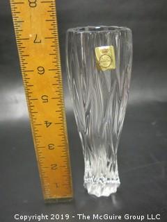 German Bleikristall Cut Crystal Vase