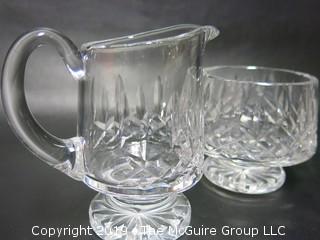 Collection of Waterford Clear Cut Crystal including Pitcher 