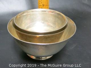 Collection of Sterling Bowls; 640 grams 