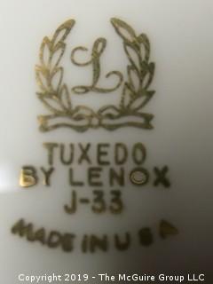 (25) pieces of Lenox "Tuxedo" Pattern China: 12 dinner plates, 13 bowls