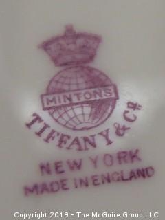 (2) Tiffany Plates; marked Mintons