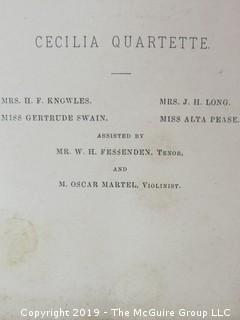 Collection of Old Paper Including: 1882 Smith College Commencement Program