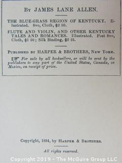 Book Title: " A Kentucky Cardinal"