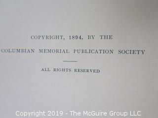 Book Title: "The Book of The Builders"; 1893 Columbian Exposition; Chicago 