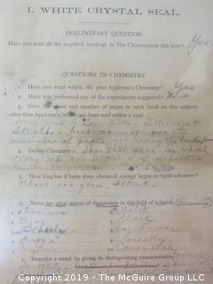 Old Paper: 1880's Chatauqua: Coursework Materials for Correspondence Courses.  See the many photos.  