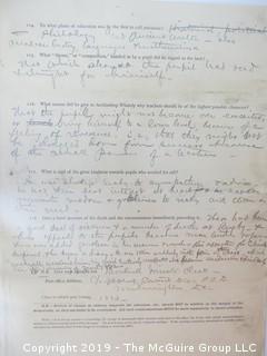 Old Paper: 1880's Chatauqua: Coursework Materials for Correspondence Courses.  See the many photos.  