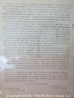 Old Paper: 1880's Chatauqua: Coursework Materials for Correspondence Courses.  See the many photos.  