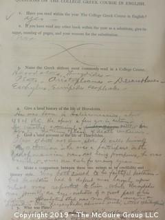 Old Paper: 1880's Chatauqua: Coursework Materials for Correspondence Courses.  See the many photos.  