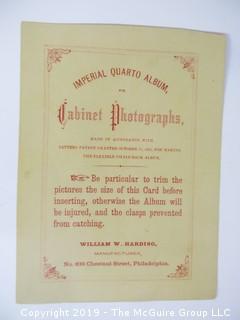 Photos of photos of 32 degree Free Mason's from 1872 collection of Mr. Hedrick (Description altered March 26 at 12:35pm ET)