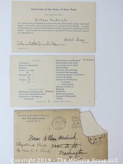 2 volumes of "DC Library Association"; 1941; and Miss Ellen Hedricks librarian certificate