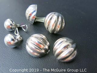 (3) sets of sterling earrings