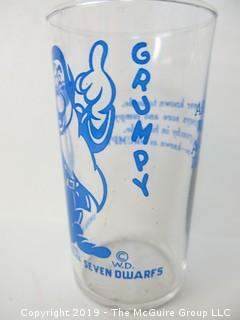 Walt Disney "Grumpy" Glass