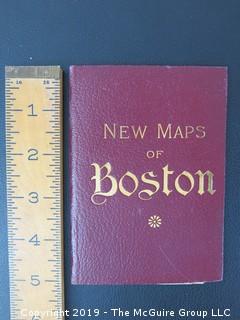 Old Paper: "New Maps of Boston; 1883 by Tilly Haynes; produced for The United States Hotel Co. ; 17 x 19" 