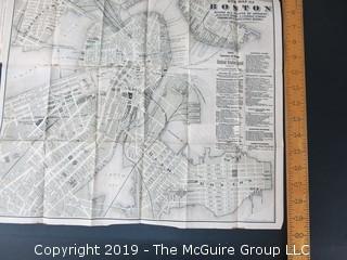 Old Paper: "New Maps of Boston; 1883 by Tilly Haynes; produced for The United States Hotel Co. ; 17 x 19" 