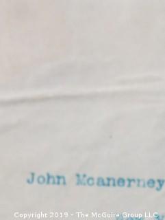 Personal Letter Signed by President Grover Cleveland to Col. John McAnerney, Esq., NY, NY (referred to as the "Savior of Richmond"); Oct. 8, 1892 



