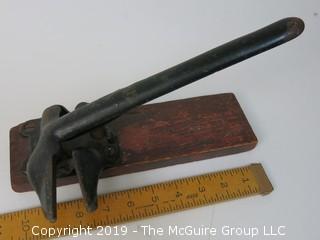 Spring loaded antique nut cracker