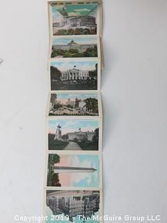 Collection of (6) Vintage Post Cards of Washington DC and (2) post card booklets