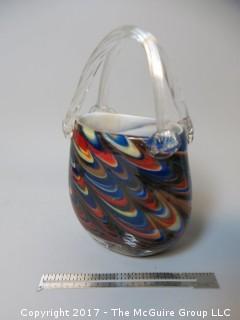 Collection including hand blown art glass 