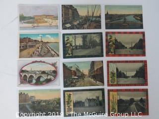 Collection of (12) Vintage European Post Cards