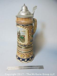 German Stein; with Swiss music box