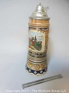 German Stein; with Swiss music box