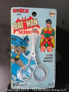 New in Package; "Robin and Batman Kiddy Scissors"