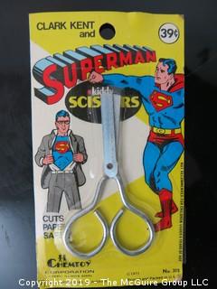 New in Package; "Clark Kent and Superman Kiddy Scissors"