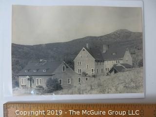 6 1/2" x 9 1/2" professional B&W Mid-Century photo, circa 1940, from Appalachian Mountain Club House....Mt. Cardigan