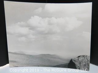 7" x 8 1/2" professional B&W photo, circa 1940, Appalachian Mountain Trail, labeled "South from the Ramparts" 