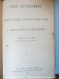 Collection of books including "Negro Soldiers of the Spanish American War"