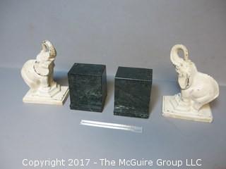 (2) pair of bookends 