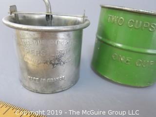 Flour Sifter; green paint; made in France