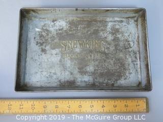 Baking Tin; marked "SnowKing Baking Powder"